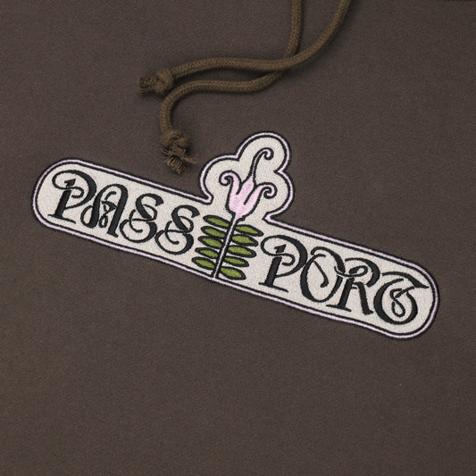 PASSPORT GARDENIA HOODIE BARK