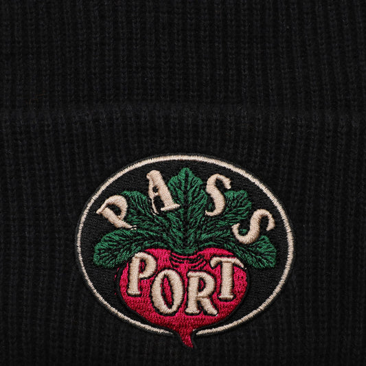 PASSPORT RADISH BEANIE BLACK