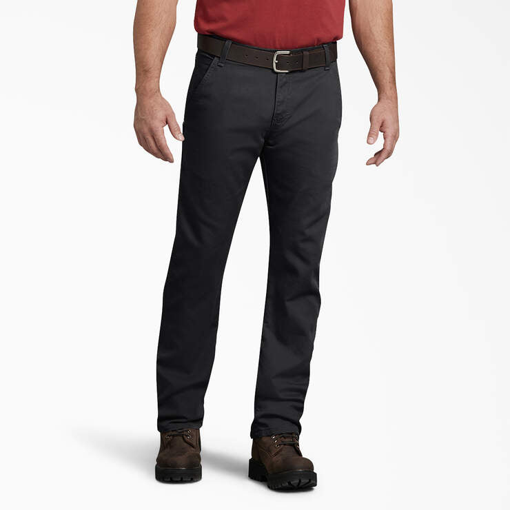 DICKIES FLEX REGULAR FIT DUCK CARPENTER PANT STONEWASHED BLACK