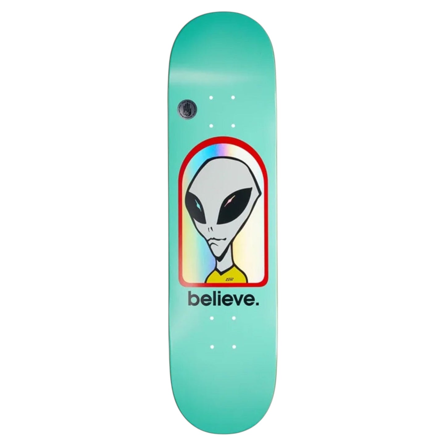 ALIEN WORKSHOP BELIVE HOLOGRAM TEAL 8.25