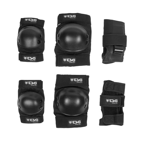 TSG JUNIOR PAD SET BLACK