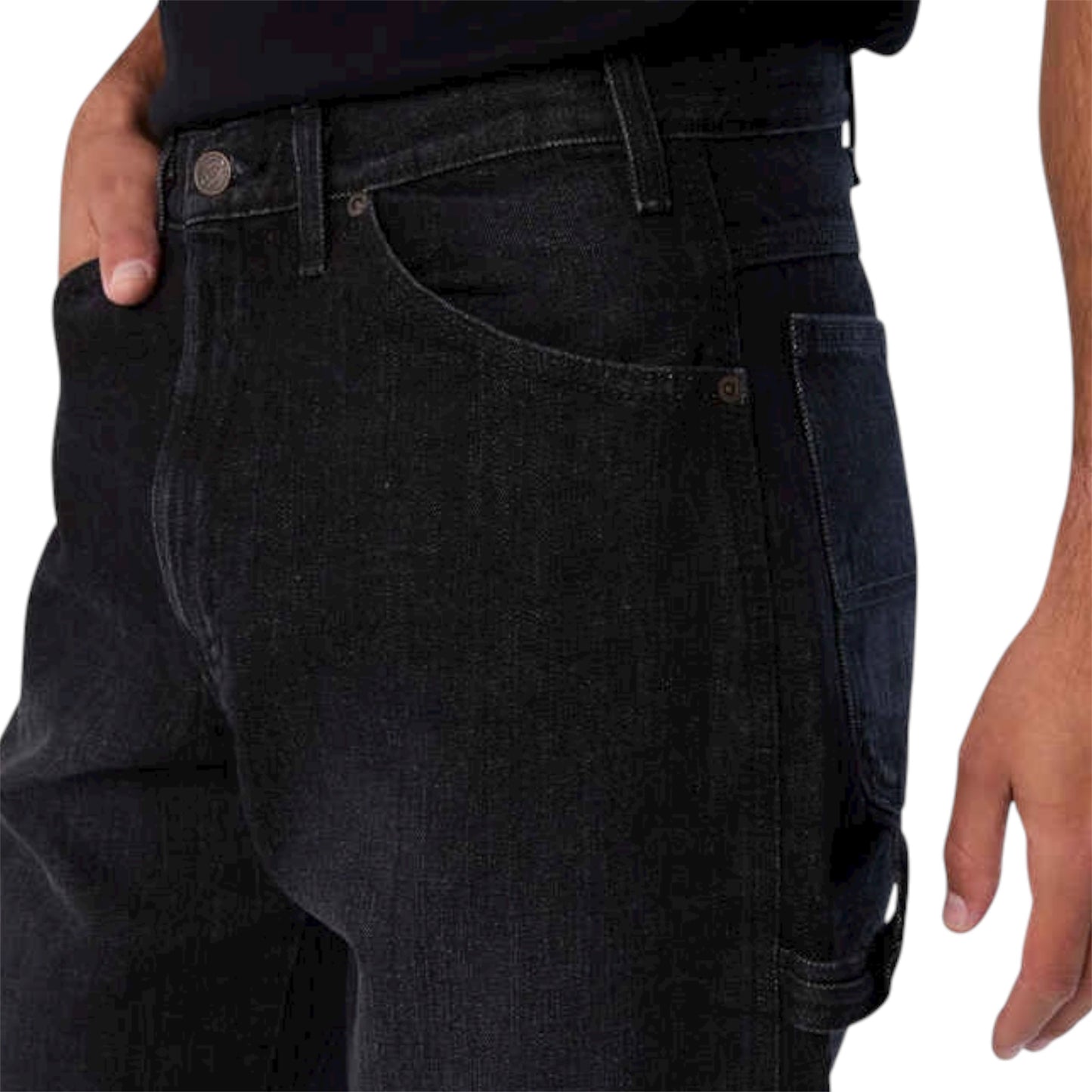 DICKIES MENS DENIM CARPENTER JEAN BLACK DENIM