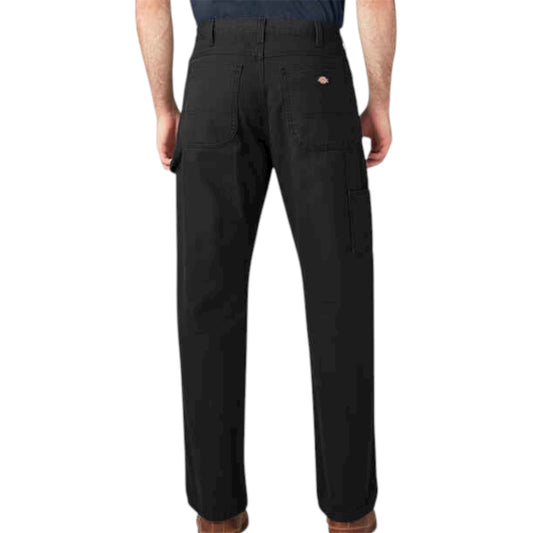 DICKIES MENS DUCK CARPENTER JEAN RINSED BLACK