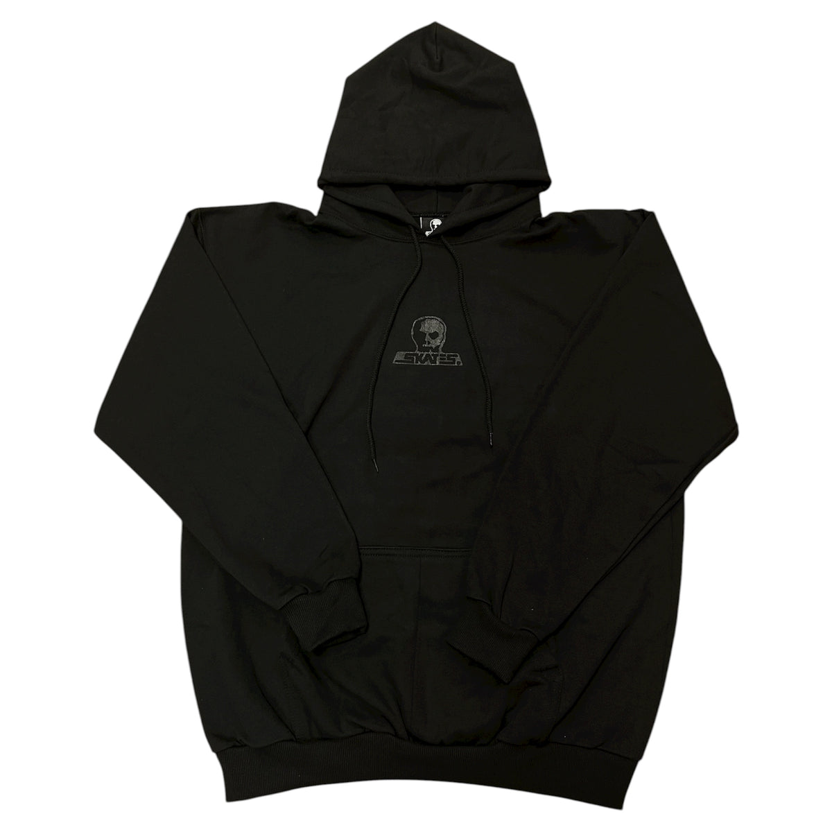 SKULL SKATES BLACKOUT LOGO HOODIE
