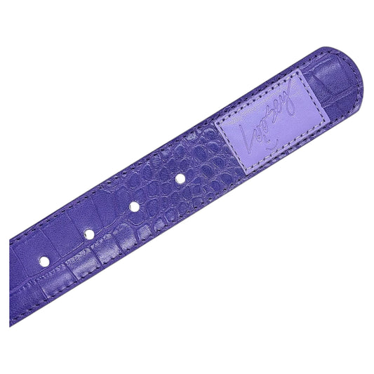 LOOSEY PREMIUM CROCK SKIN BELT PURPLE