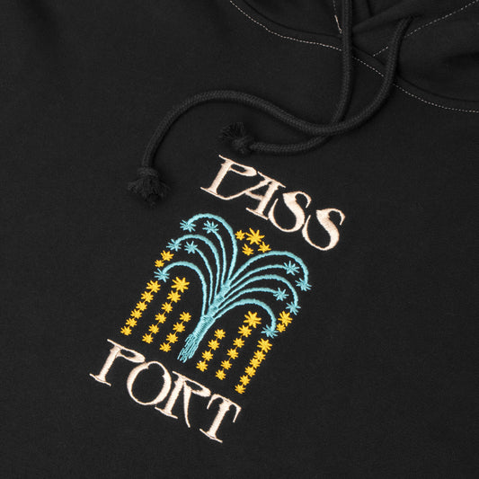 PASSPORT ROMAN CANDLE HOODIE BLACK