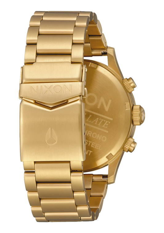 NIXON SENTRY CHRONO WATCH ALL GOLD