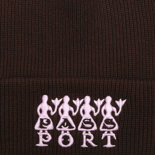 PASSPORT 4 FLOWERS ORGANIC COTTON BEANIE CHOCOLATE