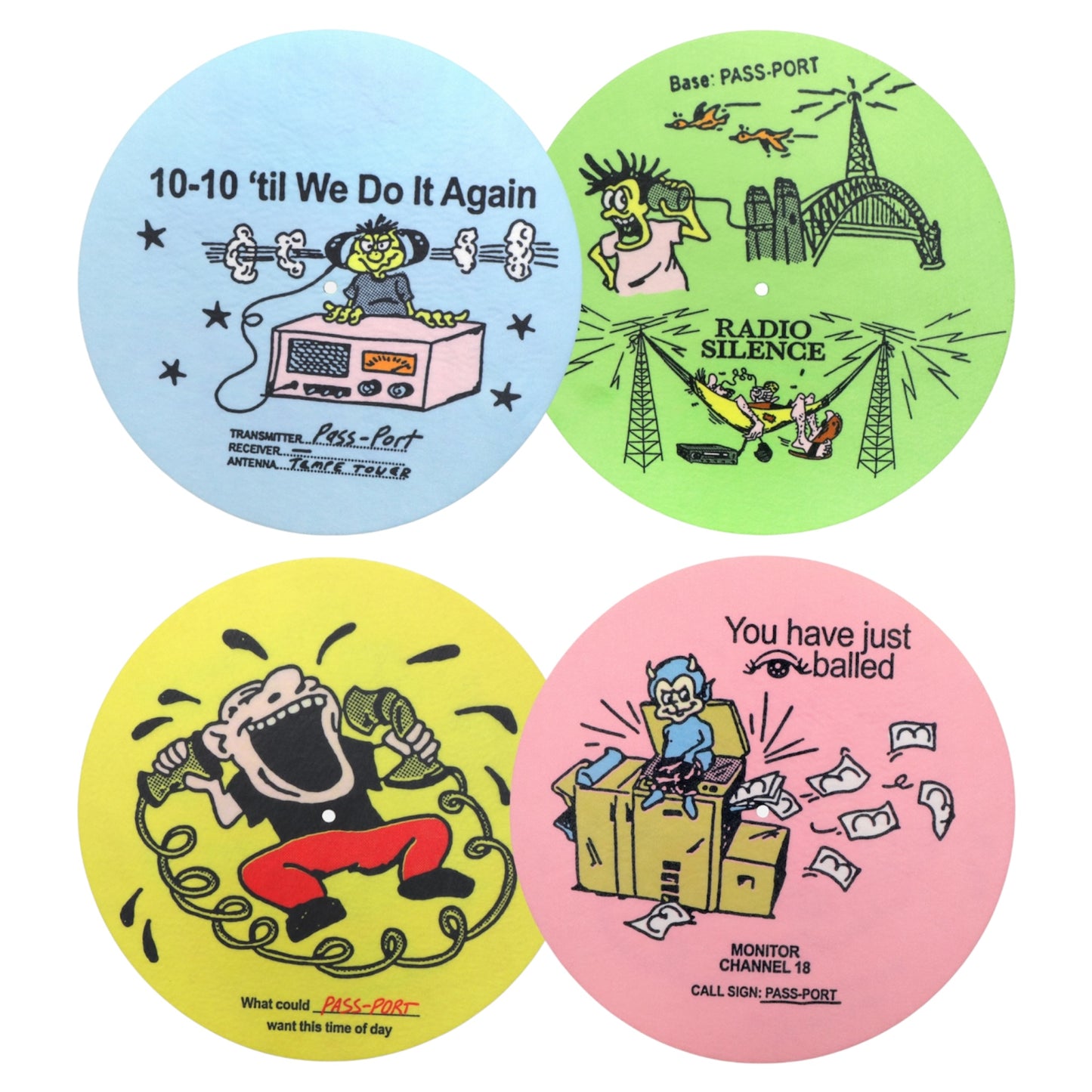 PASSPORT EYEBALL SLIP MATS 2PK