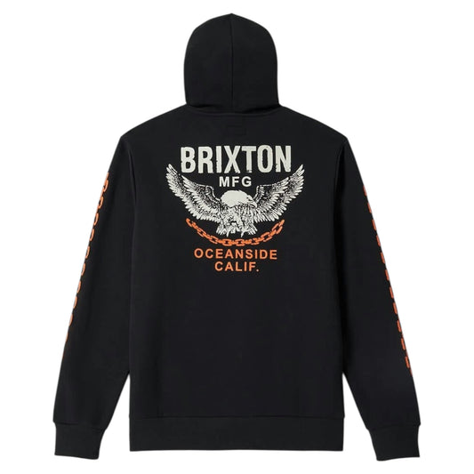 BRIXTON WALLER HOODIE BLACK