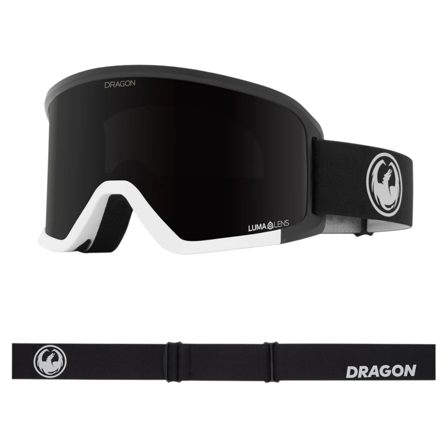 DRAGON DX3 PLUS OTG NOVEAU BLACK LUMA LENS RED ION PLUS DARK SMOKE GOGGLE