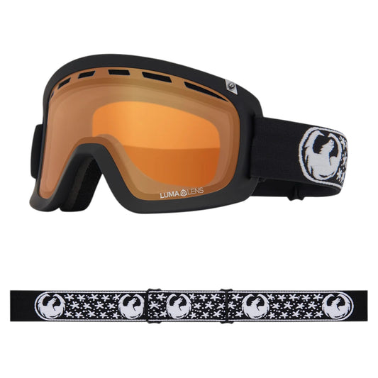 DRAGON D1 OTG MIKKEL 25 LUMA LENS GOLD ION PLUS AMBER GOGGLE