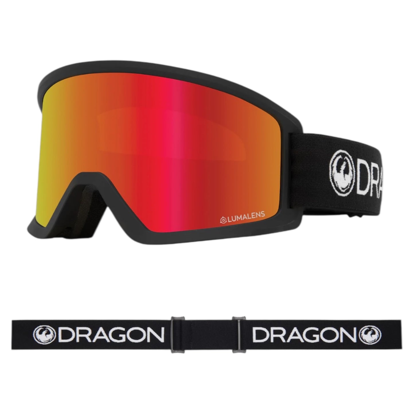 DRAGON DX3 OTG BLACK LUMA LENS RED ION GOGGLE