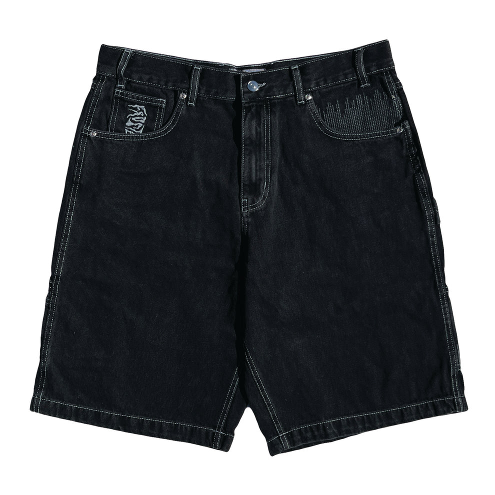 FROSTED CPU. JORTS SHORTS OFF BLACK