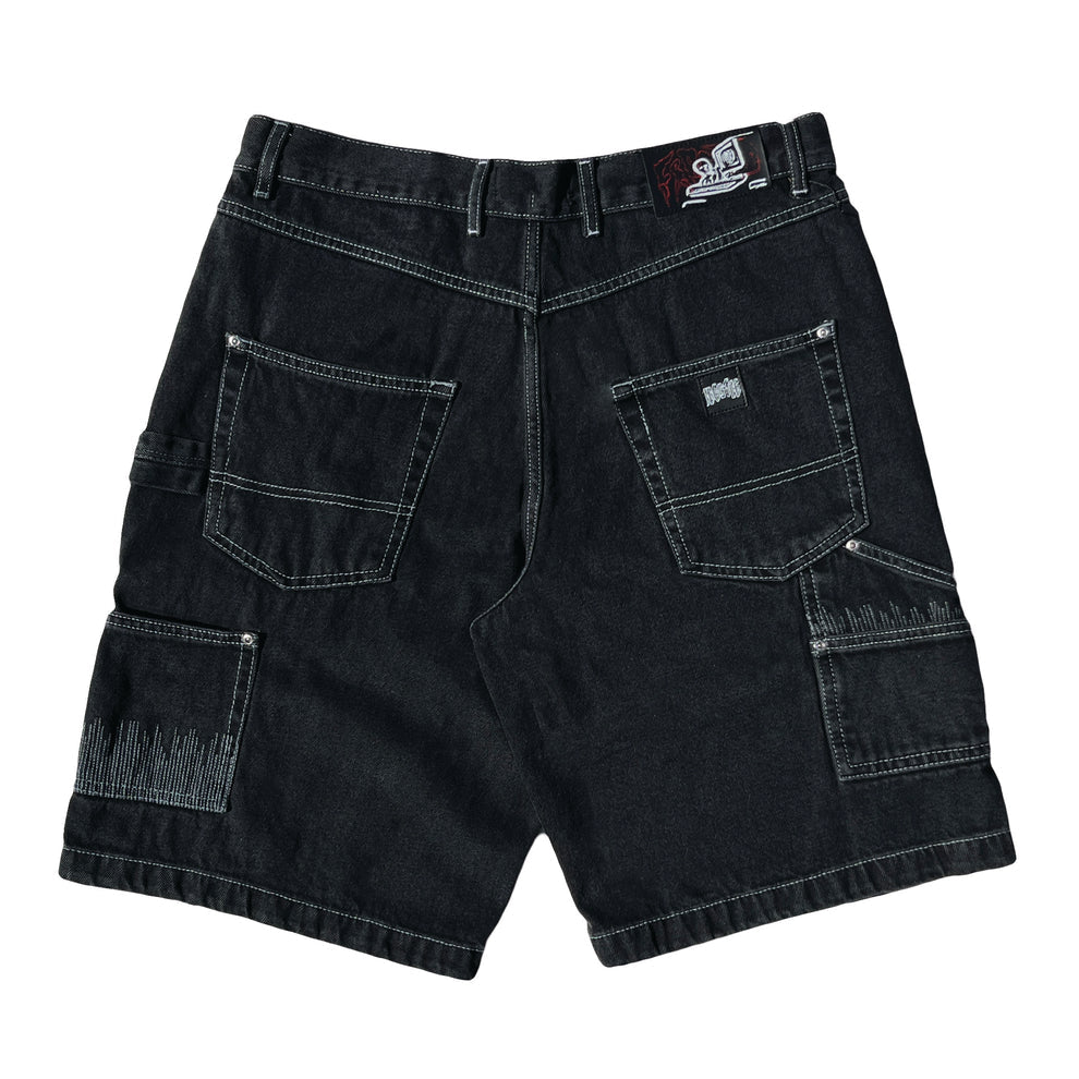 FROSTED CPU. JORTS SHORTS OFF BLACK
