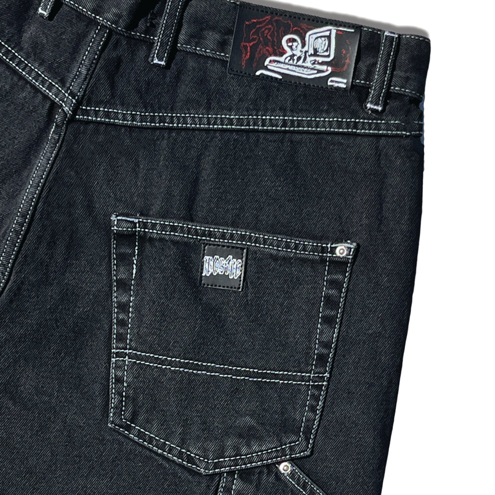 FROSTED CPU. JORTS SHORTS OFF BLACK