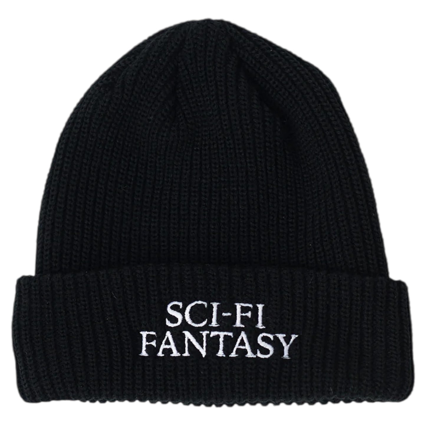 SCI FI FANTASY LOGO BEANIE BLACK