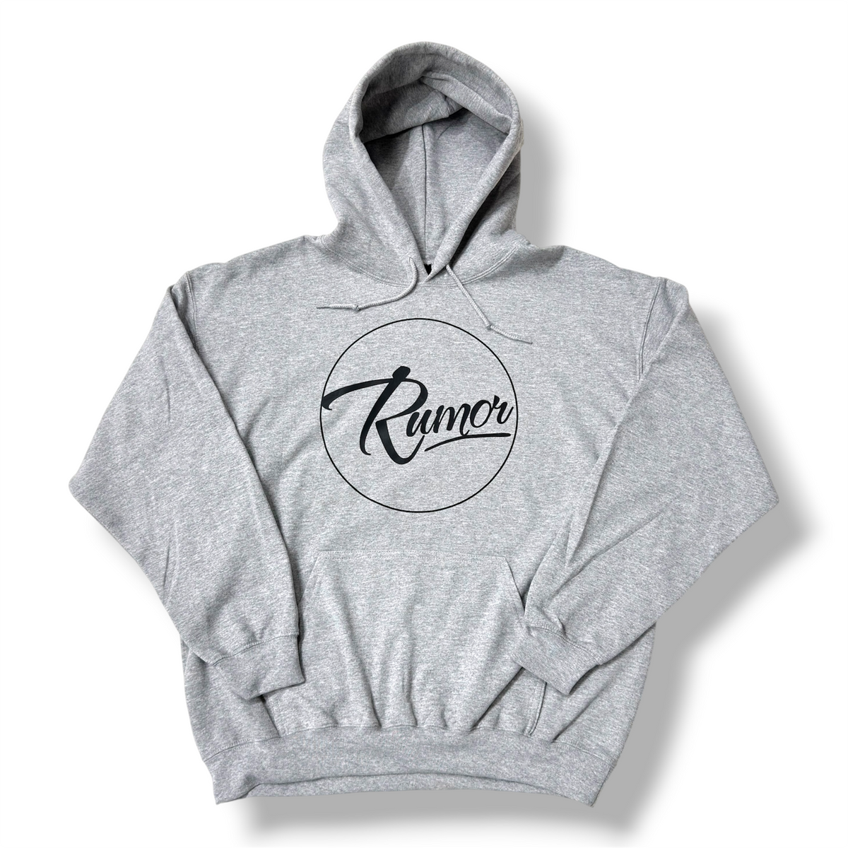 RUMOR CIRCLE LOGO HOODIE GREY