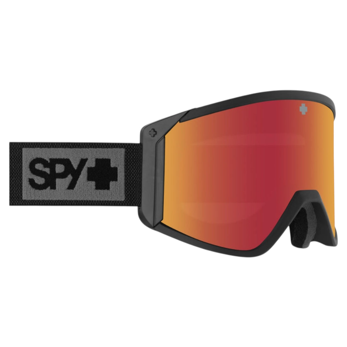SPY RAIDER MATTE BLACK MIXED LIGHT ROSE RED SPECTRA MIRROR GOGGLE