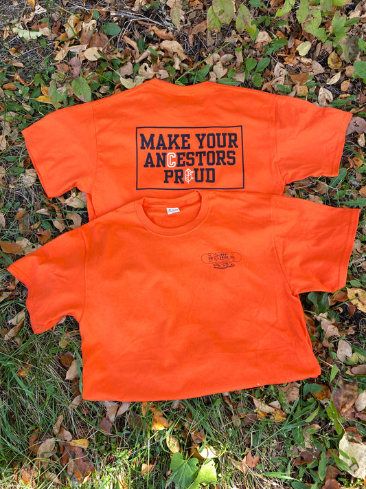 T-SHIRT DE JOUR ORANGE COUSINS SKATEBOARDING