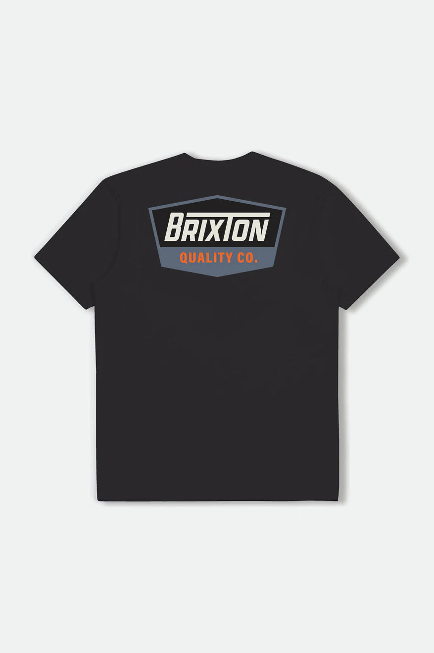 BRIXTON REGAL TEE BLACK/OFF WHITE