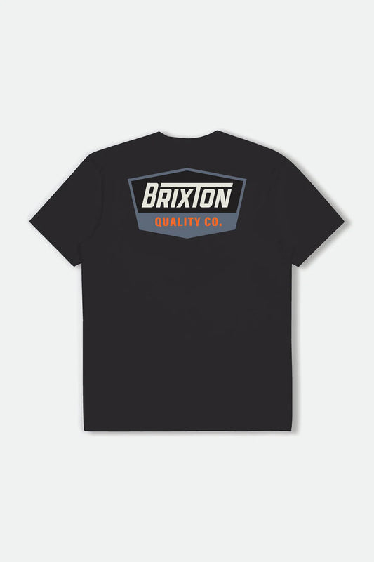 BRIXTON REGAL TEE BLACK/OFF WHITE