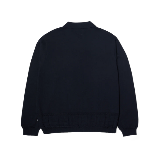 HUF TOWNER LONGSLEEVE KNIT TOP NAVY