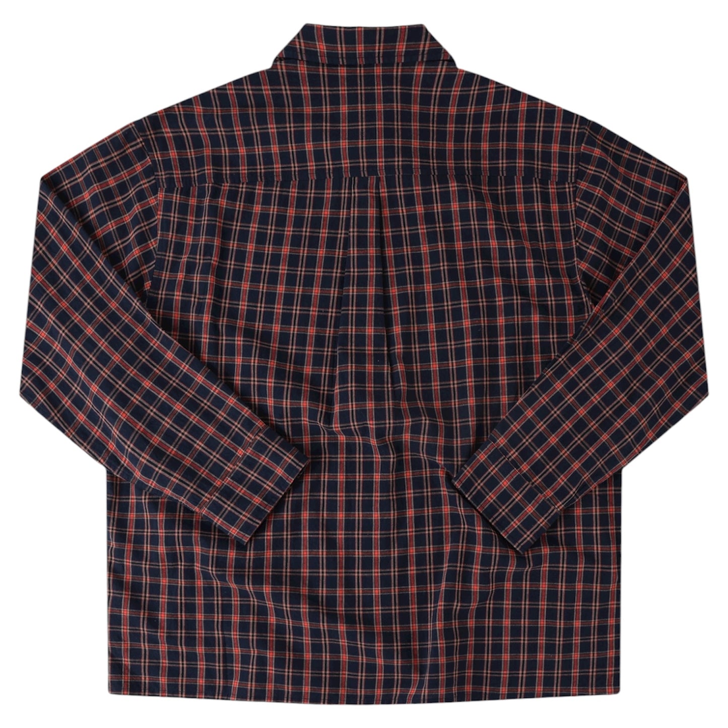 FORMER VIVIAN CHECK LONG SLEEVE NAVY