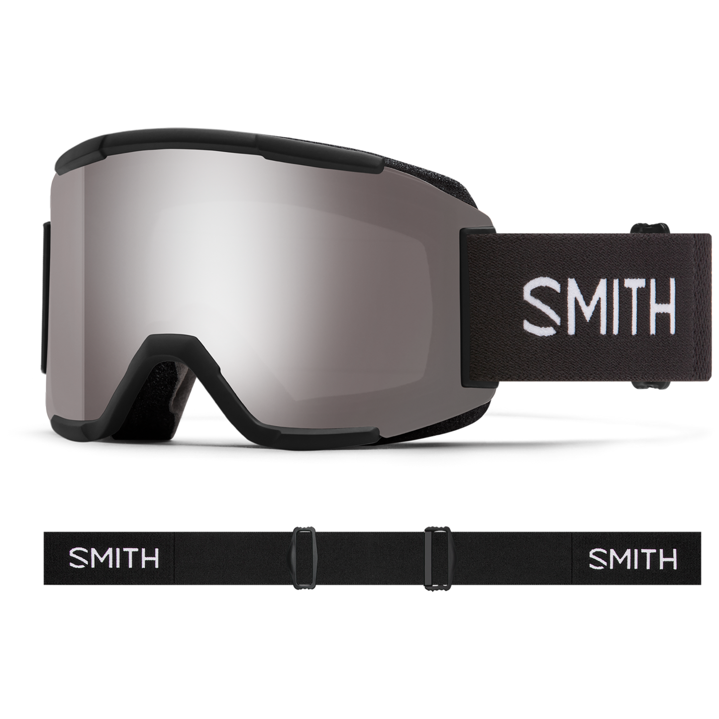 SMITH SQUAD BLACK CHROMAPOP SUN PLATINUM MIRROR/YELLOW