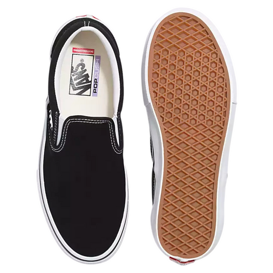 VANS SKATE SLIP ON NOIR BLANC