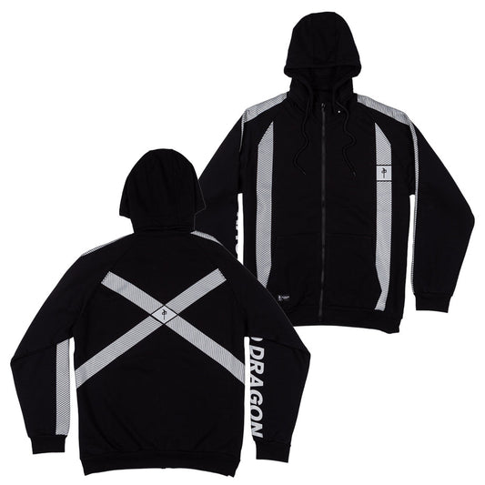 RDS ZIP HIGH VIS FIRE RETARDENT HOODIE BLACK BLACK