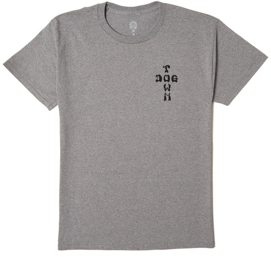 DOGTOWN CROSS LOGO TEE OXFORD GREY