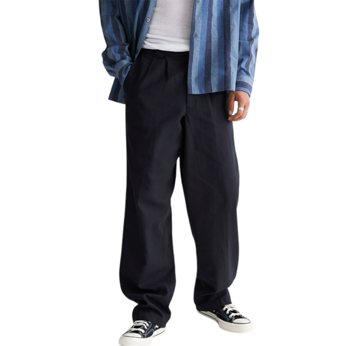 DICKIES WOVEN TWILL PANTS BLACK