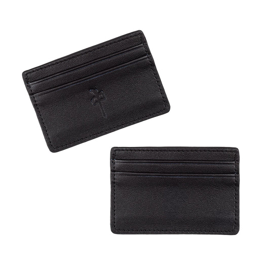 RDS CARD HOLDER GENUINE LEATHER BLACK