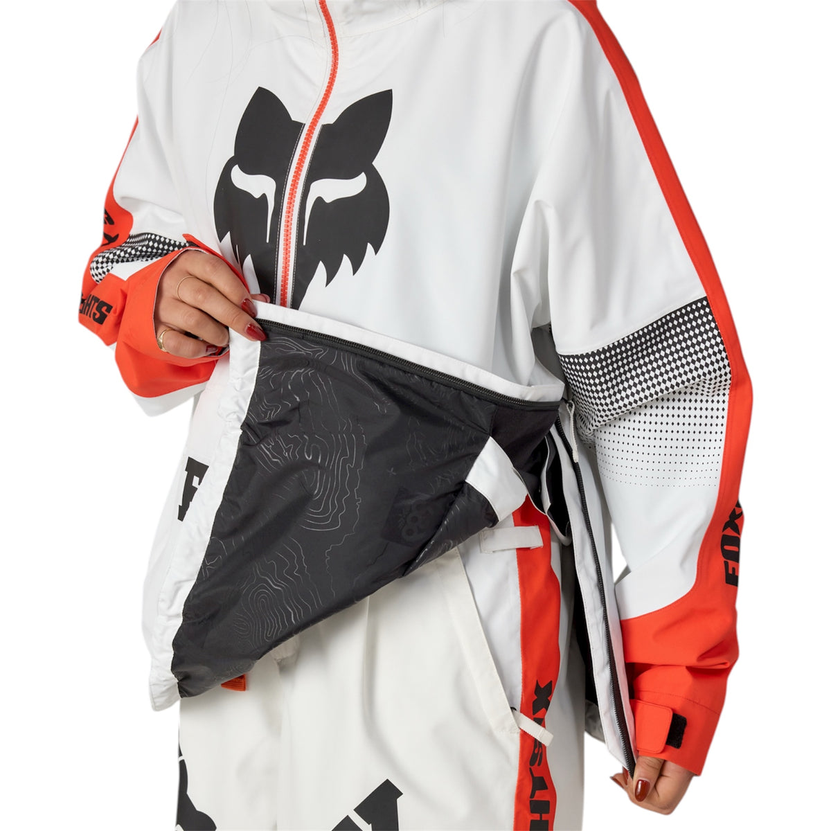 686 WOMENS FOX RACING ANORAK FOX FLARE COLORBLOCK