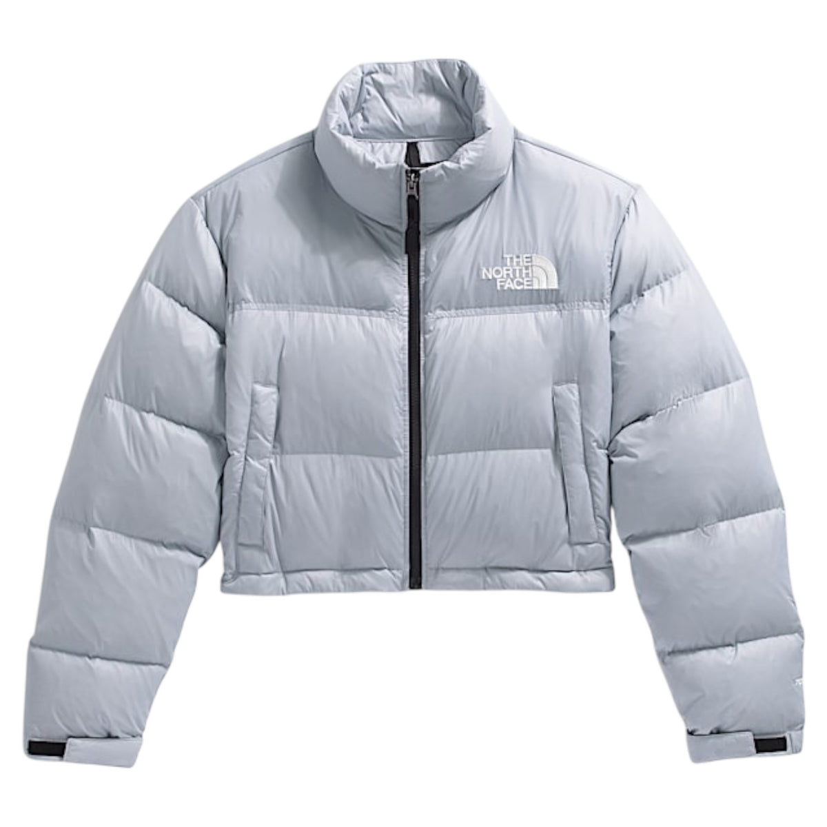 THE NORTH FACE WOMENS NUPTSE SHORT JACKET BLUE FLAX
