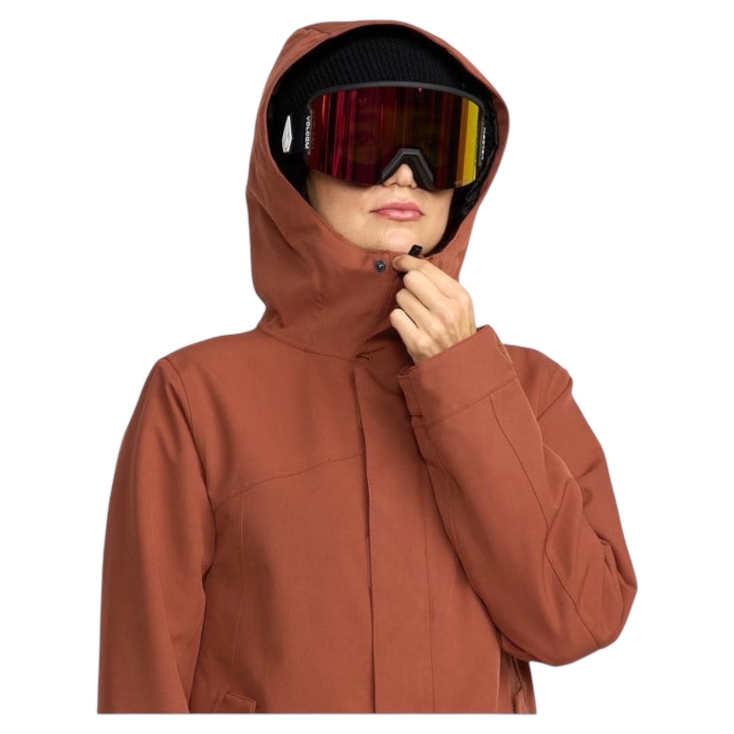 VOLCOM WOMENS STONEY SHADOW INSULATED JACKET HENNA