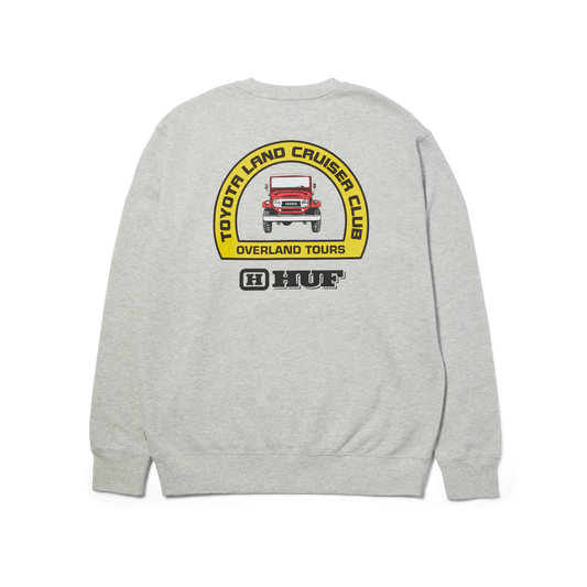 HUF X TOYOTA OVERLAND TOURING CREWNECK ASH