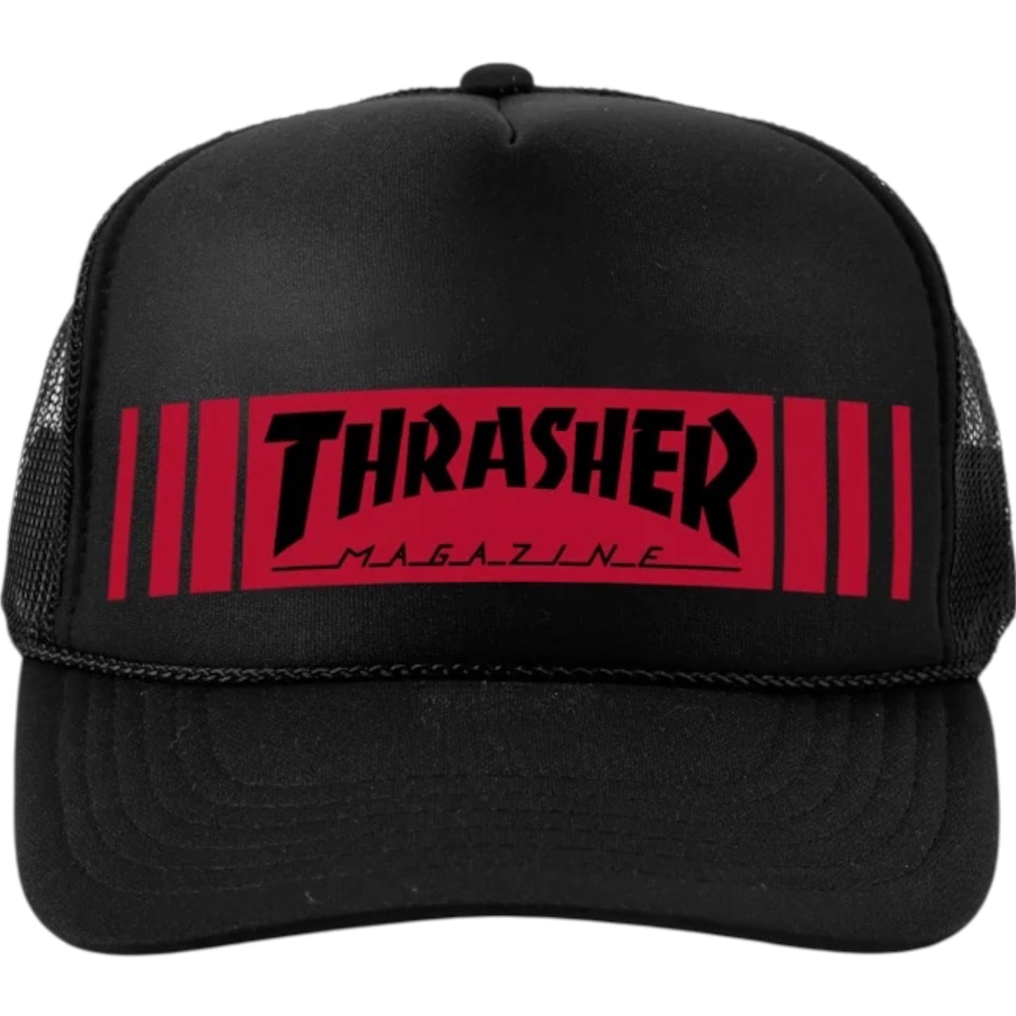 THRASHER BAR TRUCKER HAT BLACK
