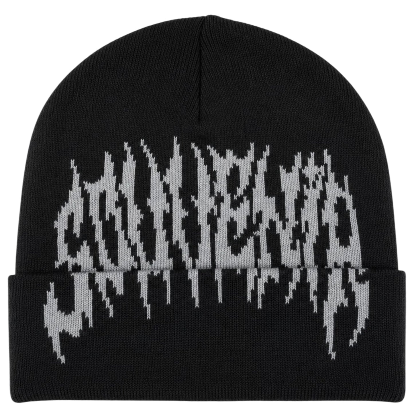 SOUVENIR DIRTY CUFF BEANIE BLACK