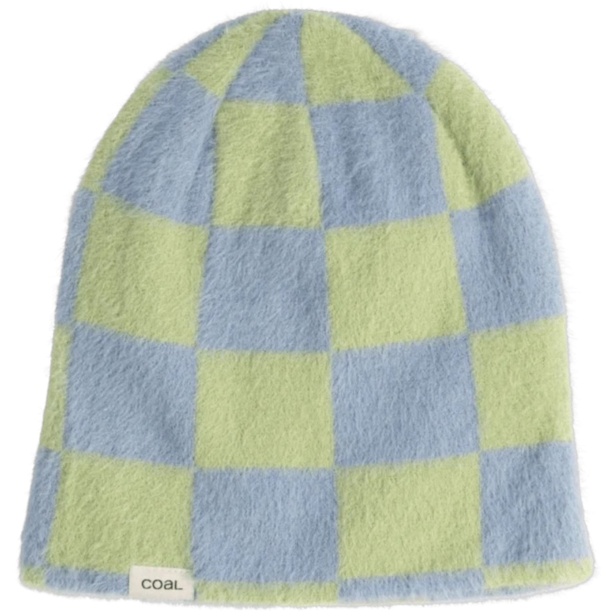 COAL PEARL SKULL PERIWINKLE CHECK TOQUE