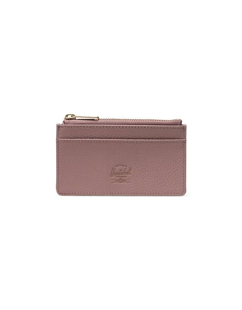 HERSCHEL OSCAR LARGE CARDHOLDER VEGAN LEATHER ASH ROSE