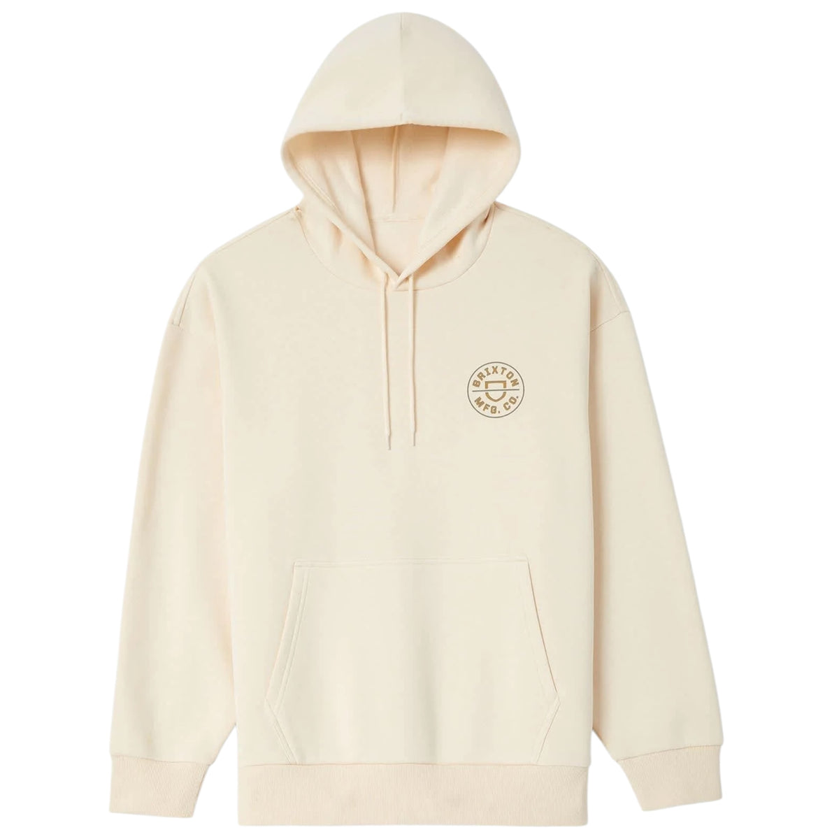 BRIXTON CREST HOODIE WHITECAP