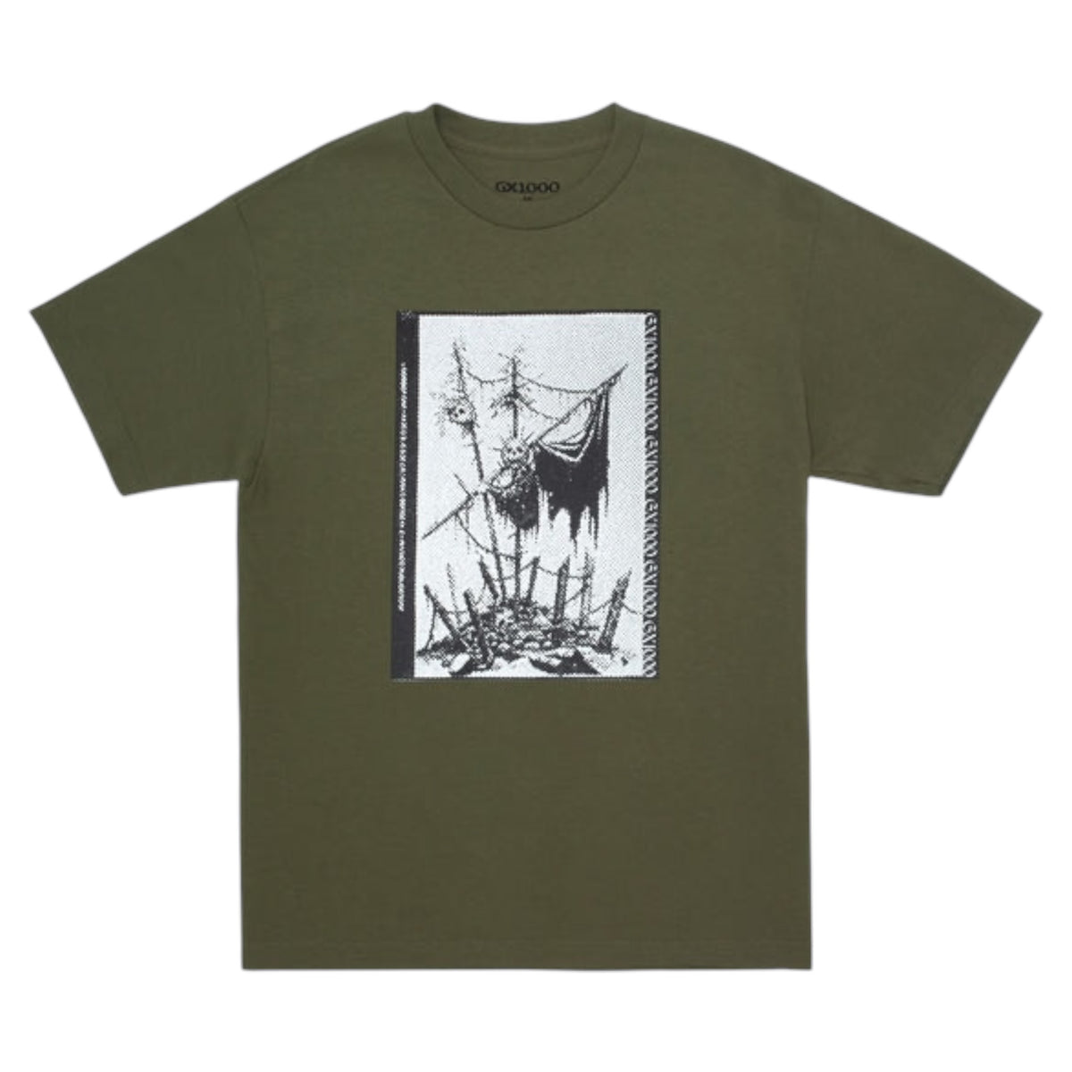 GX1000 HAMBURGER LADY TEE MILITARY GREEN