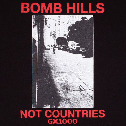 GX1000 BOMB HILLS TEE BLACK RED