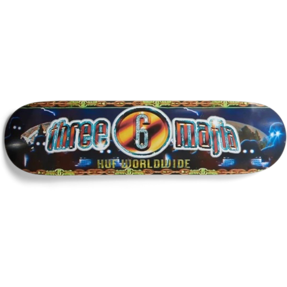 HUF THREE 6 MAFIA SKATE DECK 8.12