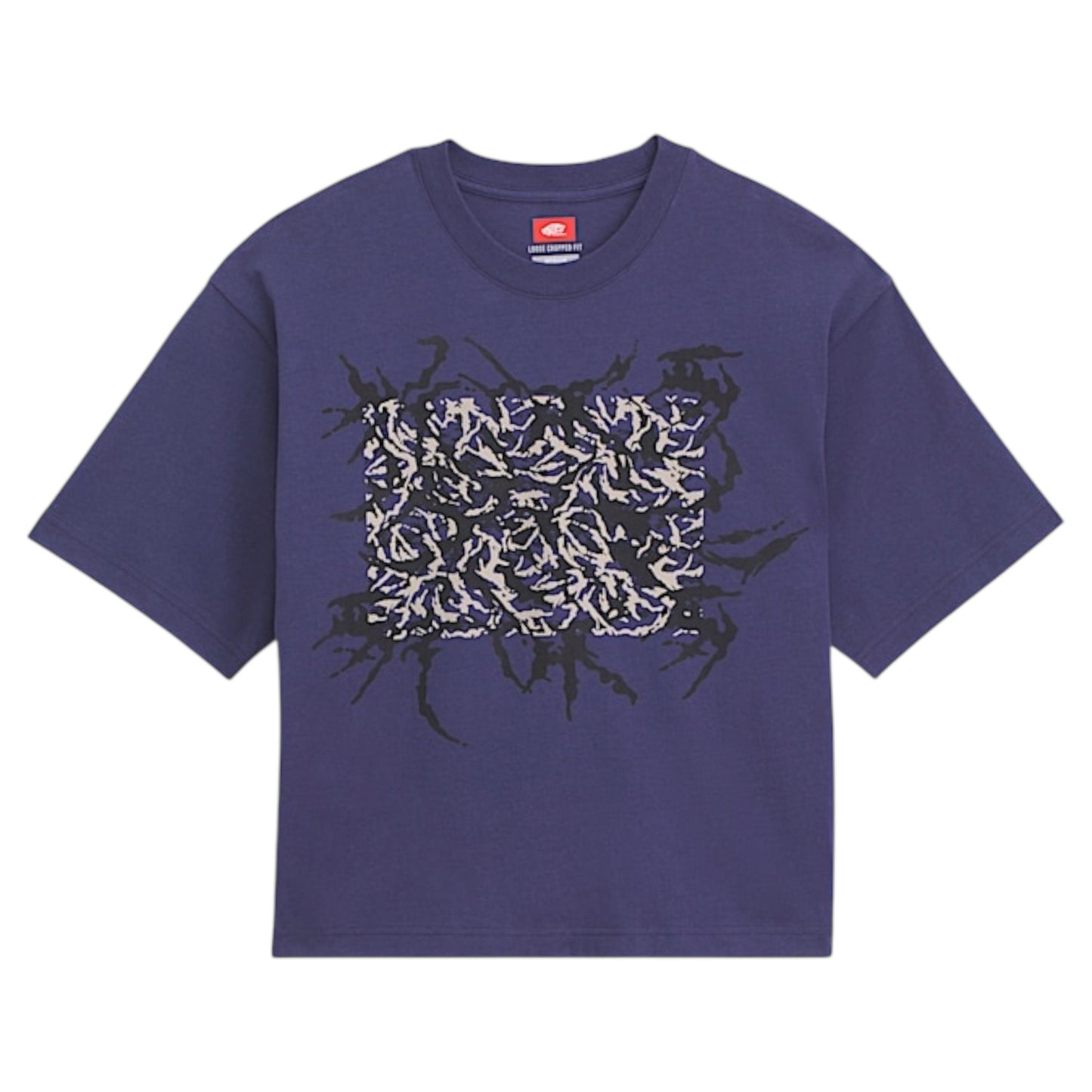 VANS BLURRED CAMO SHORT SS TEE DEEP TWILIGHT