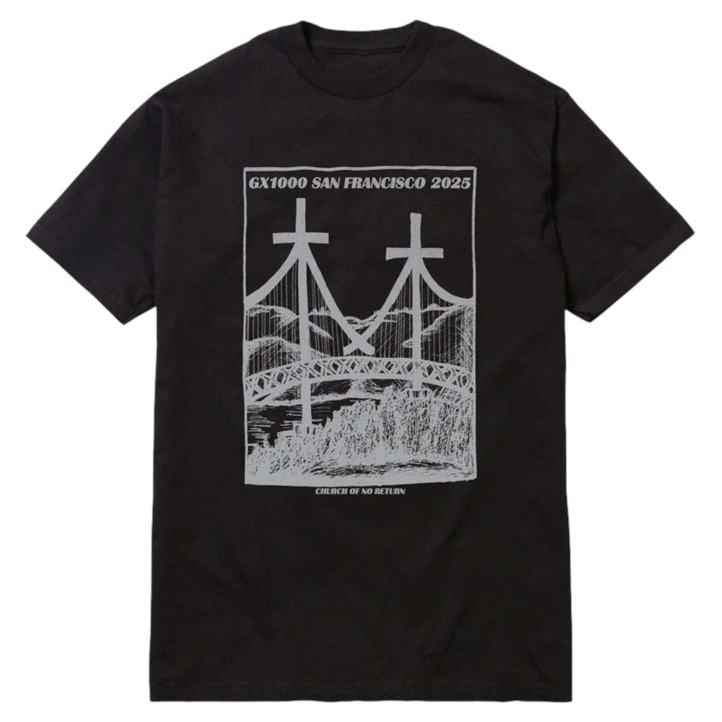 GX1000 CHURCH OF NO RETURN TEE BLACK