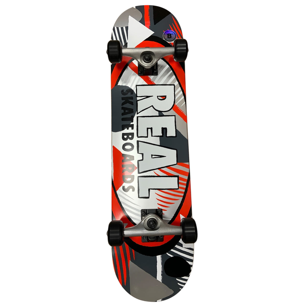 REAL HATCHED OVAL RED COMPLETE 8.0