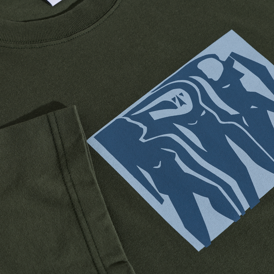 POLAR CUT OUTS TEE DARK OLIVE